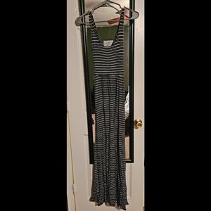 Black and white maxi dress